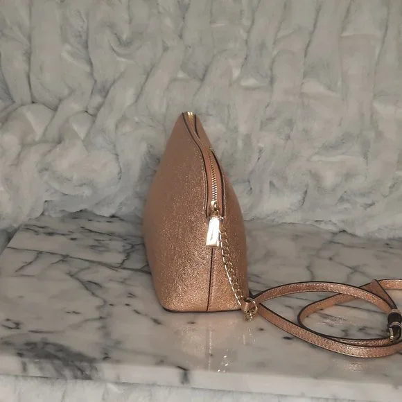 Michael Kors Rose Gold Glitter Crossbody